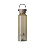 Borraccia rPET design minimalista con tappo in acciaio e manico 550 ml color avorio vista con logo