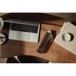 Borraccia rPET design moderno e funzionale e tappo anti-goccia 550 ml color trasparente vista ambiente