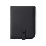 Cuscino portatile e pieghevole riciclato con chiusura a pressione color nero