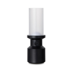 Lampada da tavolo portatile riciclata batteria ricaricabile e dimmer color nero
