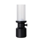 Lampada da tavolo portatile riciclata batteria ricaricabile e dimmer color nero seconda vista