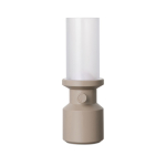 Lampada da tavolo portatile riciclata batteria ricaricabile e dimmer color beige