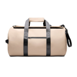 Borsone da viaggio in poliestere riciclato con doppi manici 35 l color avorio