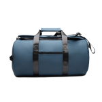 Borsone da viaggio in poliestere riciclato con doppi manici 35 l color blu mare
