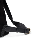 Zaino in pelle sintetica con design moderno e chiusura sicura 15” color nero seconda vista