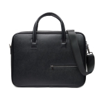 Borsa porta pc in materiale riciclato manici resistenti e tracolla 15” color nero