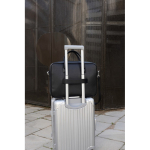 Borsa porta pc in materiale riciclato manici resistenti e tracolla 15” color nero