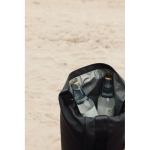 Borsa termica in poliestere riciclato con design arrotolabile 25 l color nero