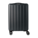 Trolley rigido con 8 ruote girevoli e targhetta personalizzabile color nero prima vista