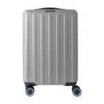 Trolley rigido con 8 ruote girevoli e targhetta personalizzabile color grigio prima vista