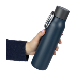 Borraccia termica in acciaio inox riciclato con moschettone da 600ml seconda vista