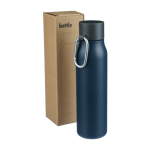 Borraccia termica in acciaio inox riciclato con moschettone da 600ml nona vista