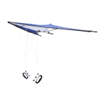 Aquilone in poliestere largo 160 cm con due manici in plastica prima vista