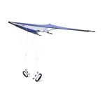 Aquilone in poliestere largo 160 cm con due manici in plastica settima vista