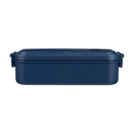 Portapranzo in plastica adatto al microonde con chiusura a fibbia 800ml color blu prima vista