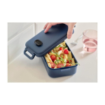 Portapranzo in plastica adatto al microonde con chiusura a fibbia 800ml sesta vista