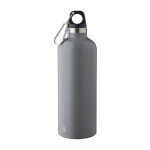 Bottiglia termica a doppia parete in acciaio inox da 500ml color grigio prima vista