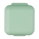 Portapillole in plastica con 5 scomparti individuali color verde chiaro  prima vista