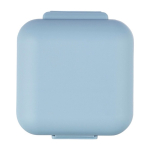 Portapillole in plastica con 5 scomparti individuali color azzurro prima vista
