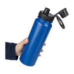 Borraccia acciaio inox a doppia parete con tappo supporto per cellulare 800ml seconda vista