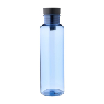Borraccia in RPET con dettaglio in bambù e cordino sul tappo da 750ml color blu oltremare prima vista