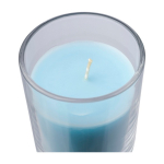 Candela alla vaniglia in barattolo di vetro con coperchio in bambù quinta vista