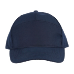 Cappellino in poliestere con fori posteriori per ventilazione color blu prima vista