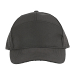 Cappellino in poliestere con fori posteriori per ventilazione color grigio prima vista