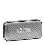 Altoparlante 2 in 1 con power bank da 5.000 mAh BrandCharger color argento vista area di stampa