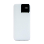 Power bank portatile rettangolare da 10.000 mAh BrandCharger color bianco prima vista