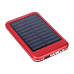 Power bank solare in alluminio con bordi colorati da 4.000 mAh sesta vista