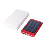 Power bank solare in alluminio con bordi colorati da 4.000 mAh ottava vista