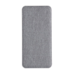 Power bank rettangolare in plastica riciclata e RPET da 10.000 mAh color bianco prima vista