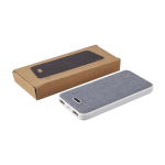 Power bank rettangolare in plastica riciclata e RPET da 10.000 mAh quinta vista