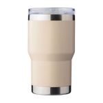 Tazza in acciaio inox riciclato con rivestimento ceramico da 350ml color beige prima vista