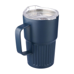 Tazza da asporto in acciaio inox riciclato con manico da 450ml prima vista