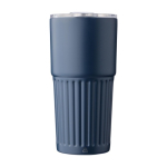Bicchiere take away in acciaio inox riciclato e tappo scorrevole 500ml prima vista