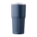 Bicchiere take away in acciaio inox riciclato e tappo scorrevole 500ml terza vista