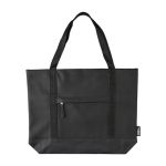 Borsa a tracolla impermeabile con scomparto frontale color nero prima vista