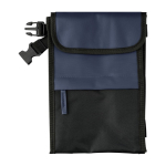 Borsa termica in poliestere e PU idrorepellente con 3 scomparti color blu prima vista