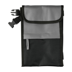 Borsa termica in poliestere e PU idrorepellente con 3 scomparti color grigio prima vista