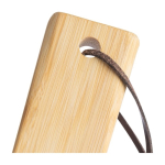 Tagliere per pizza in bambù con guide per taglio, rotella e spatola decima vista