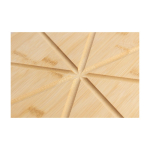 Tagliere per pizza in bambù con guide per taglio, rotella e spatola undicesima vista