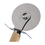 Tagliere per pizza in bambù con guide per taglio, rotella e spatola ottava vista