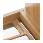 Set con 4 coltelli da formaggio in acciaio inox con manici in legno settima vista