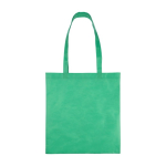 Shopper in TNT riciclato con manici termosaldati da 80 g/m2 color verde prima vista