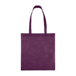 Shopper in TNT riciclato con manici termosaldati da 80 g/m2 color viola prima vista