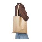 Shopper in TNT riciclato con manici termosaldati da 80 g/m2 quarta vista