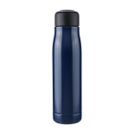 Borraccia a doppia parete isolata in acciaio inox con cordino 500 ml color blu prima vista