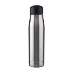 Borraccia a doppia parete isolata in acciaio inox con cordino 500 ml color argento prima vista